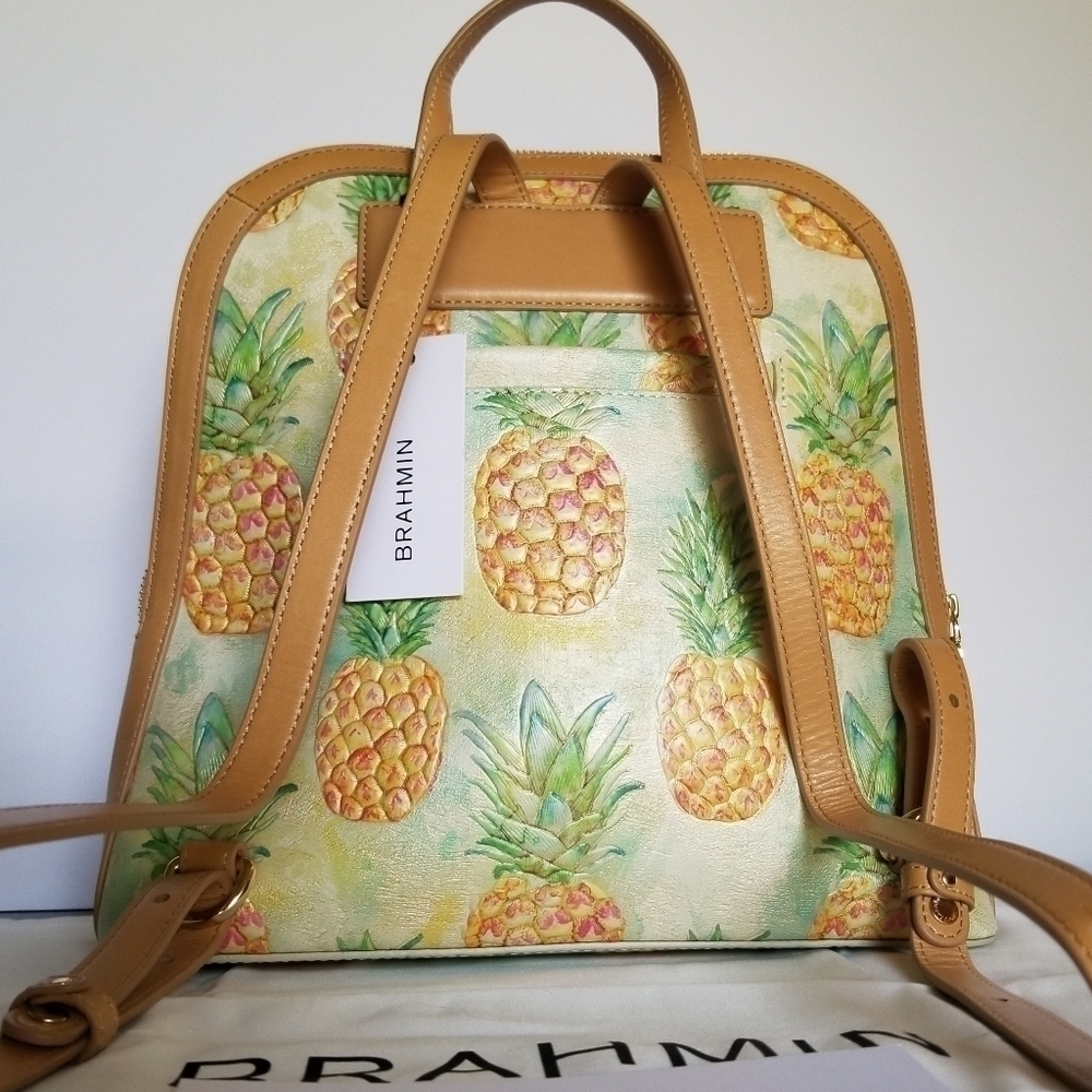 ✨️ NWT BRAHMIN DESIGNER PURSE BACKPACK BAG Hard to Find Italian Leather